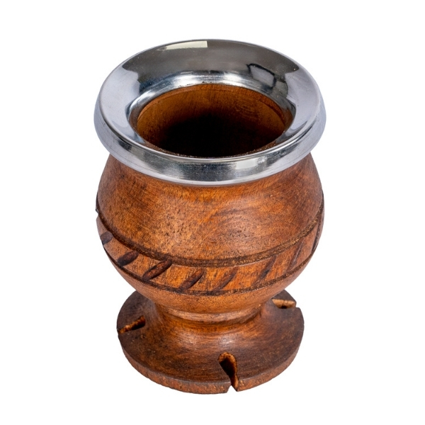 Mate algarrobo modelo trébol con bombilla - Imagen 6