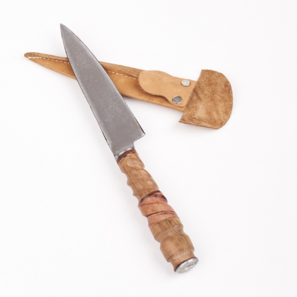 Cuchillo artesanal 14 CM I acero al carbono - Imagen 4